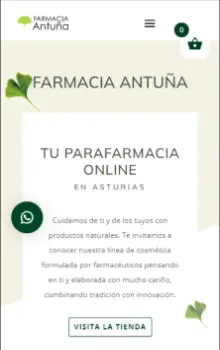 Diseño web para clínicas y profesionales de la salud 9 06 - Farmacia Antuña - Tienda online para farmacias - Starfarma