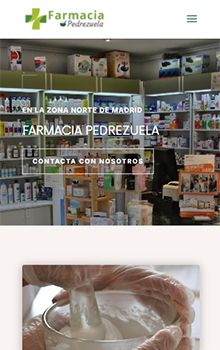 Diseño web para clínicas y profesionales de la salud 2 08 - Farmacia Pedrezuela - Página web para farmacias - Starfarma