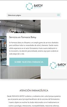 Diseño web para clínicas y profesionales de la salud 1 10 - Farmacia Batoy - Página web para farmacias - Starfarma