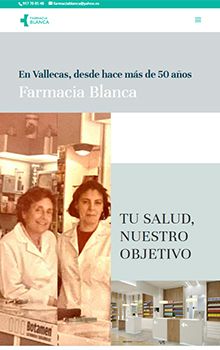 Diseño web para clínicas y profesionales de la salud 7 11 - Farmacia Blanca - Página web para farmacias - Starfarma