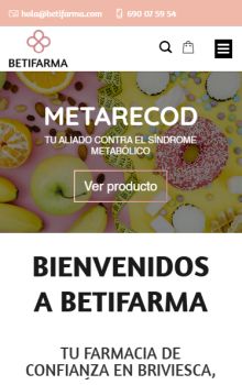 Diseño web para clínicas y profesionales de la salud 17 Betifarma