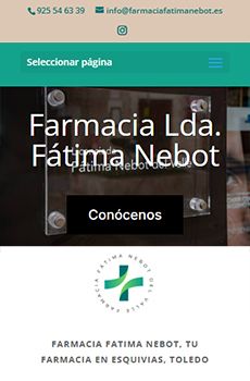 Diseño web para clínicas y profesionales de la salud 16 Fatima Nebot - Web corporativa farmacia - Starfarma